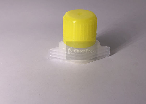 PE 물자 노란 색깔 주둥이 모자 수동 충전물 기계 16mm 직경
