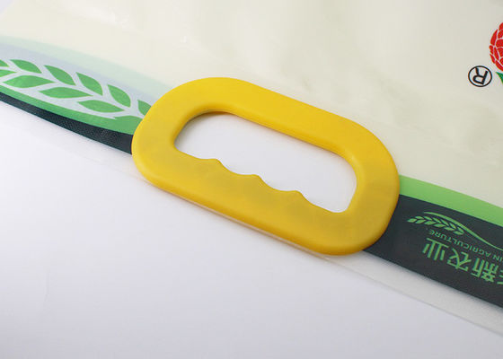 박판으로 만들어진 Kraft 또는 플라스틱 쇼핑 백 손잡이는 밥/가루를 위한 유형에 클립을 뭅니다