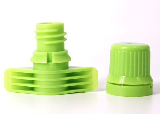 9.6mm 플라스틱 스푸트 캡은 PLA 콤포스트 분해 물질과 저온 열 밀폐 물질을 생산 할 수 있습니다.