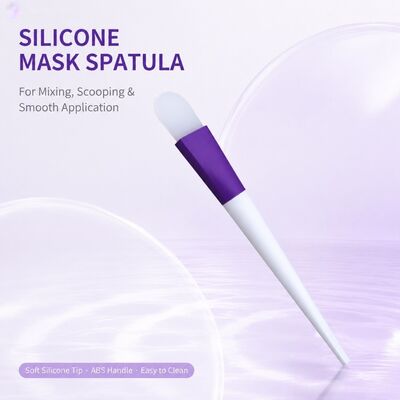 품질  Soft Silicone Face Mask Applicator Brush Silicone Handle Skincare Cream Reusable Cosmetic Spatula Facial Mask Mixing Applying 공장