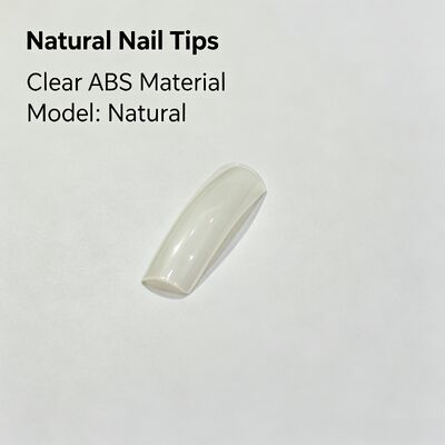 품질  Natural ABS Almond Shape Full Cover False Nails Clear Finger Nail Tips for Nail Art Salon Use and Bulk Supply 공장