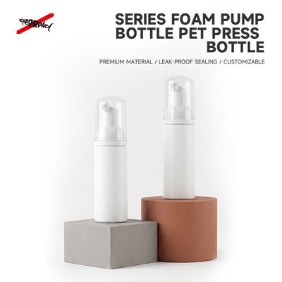 품질  60ml Empty White PET Foam Pump Bottle Refillable Facial Foam Dispenser Custom Cosmetic Foaming Soap Packaging Container 공장