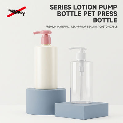 품질  250ml 300ml 500ml PET Lotion Pump Bottle | Cosmetic Shampoo Packaging Supplier | Multi-size cylinder PET bottle, 24 thread neck, leak-proof. Custom color & logo for shampoo, body wash, skincare liquid 공장