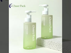 새로운 디자인 화장품 용기 150ml/500ml 피부 관리 포장 흰색 경사성 PET 병 로션