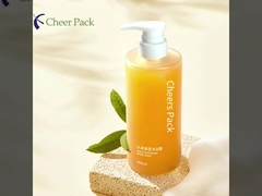 럭셔리 패션 400ml 사용자 지정 타원형 PET 병 메이크업 제거 기름 포장