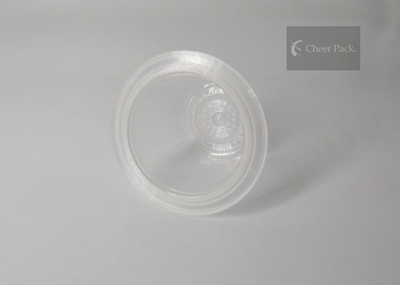 초콜렛 분말 포장을 위한 투명한 소형 둥근 플라스틱 용기 49mm Dia