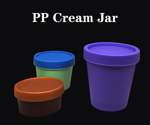 PP PCR 물질 50ml 100ml 200ml 넓은 입 캔 화장품 젤레스 크림, 무스 케이크 그리고 아이스크림