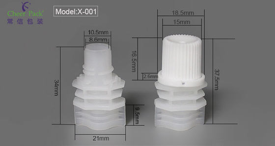 8.6mm 플라스틱 스푸트 캡 소아 우유 봉지 포장에 사용