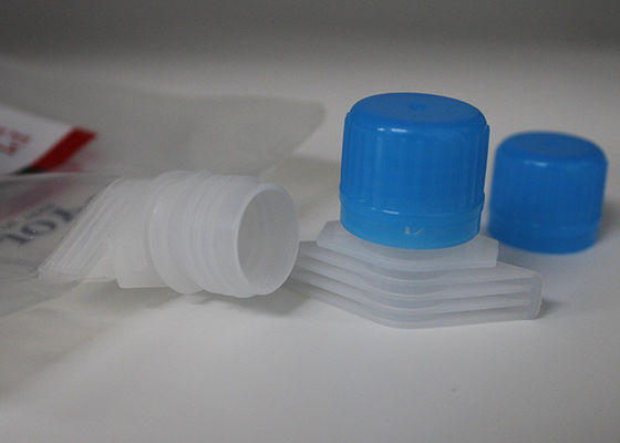 세탁물 액체 포장을 위한 다재다능한 플라스틱 주둥이 모자는 39mm 고도를 자루에 넣습니다