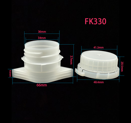 33mm 플라스틱 스푸트 캡 식품 및 화장품 포장을위한 서있는 봉지 포장지에 사용