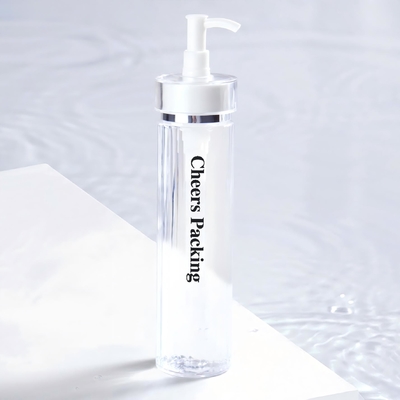 140ML PET 화장품 병 로션, 펌프와 함께 에센셜 오일 소매 PET 화장품 병