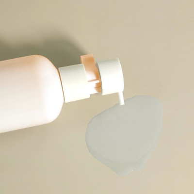250ml 플립 톱 캡 HDPE 플라스틱 샴푸 베이비 케어 핑크 병 로션 펌프 화장품 포장