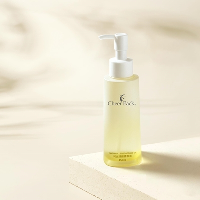 맞춤형 얼음 앰버 둥글 150ml 피부 관리 비생제 몸 샴푸 로션 플라스틱 용기 펌프 샤워 병