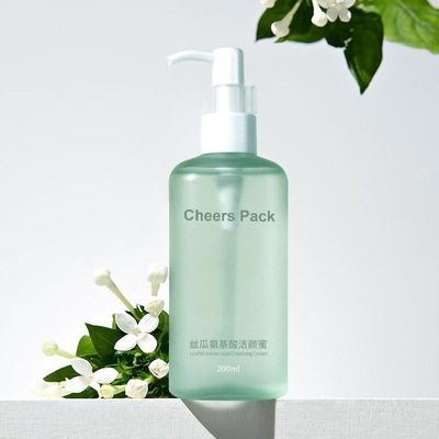 녹색 럭셔리 50ml 100ml 450ml 둥근 플라스틱 화장품 로션 병 PP 재료 프레스 펌프 압축 병 피부 관리 샴푸