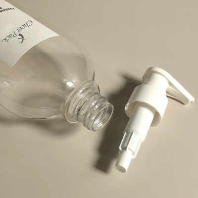 럭셔리 PET 플라스틱 300ml 펌프 병 흰색 투명 검은색 샴푸 컨디셔너 로션 얼굴 청소기 포장
