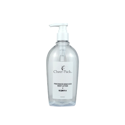 럭셔리 PET 플라스틱 300ml 펌프 병 흰색 투명 검은색 샴푸 컨디셔너 로션 얼굴 청소기 포장