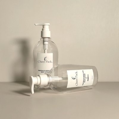 럭셔리 PET 플라스틱 300ml 펌프 병 흰색 투명 검은색 샴푸 컨디셔너 로션 얼굴 청소기 포장