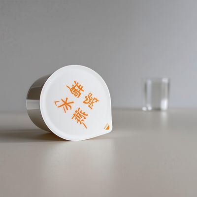 65ml PP/PS 식품 포장용 알루미늄 포일 뚜?? 이 있는 플라스틱 컵