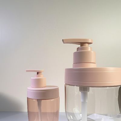 에센셜 오일 샴푸 및 로션용 압력 펌프와 함께 400ml 500ml PET 플라스틱 화장품 병