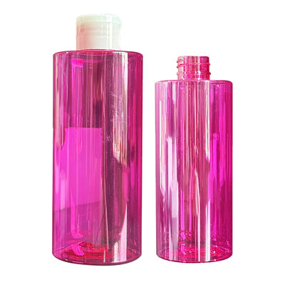 사용자 지정 공급 300/400/500ml 용량과 함께 압력 디스크 뚜?? 과 빨간 선명한 PET 플라스틱 로션 병
