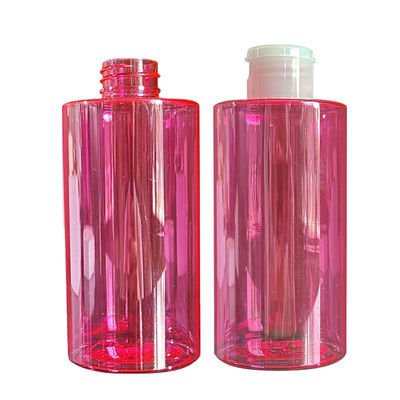 사용자 지정 공급 300/400/500ml 용량과 함께 압력 디스크 뚜?? 과 빨간 선명한 PET 플라스틱 로션 병