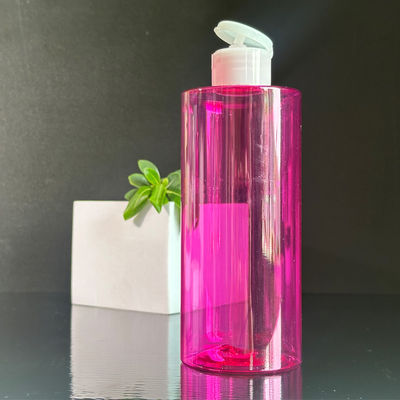 사용자 지정 공급 300/400/500ml 용량과 함께 압력 디스크 뚜?? 과 빨간 선명한 PET 플라스틱 로션 병