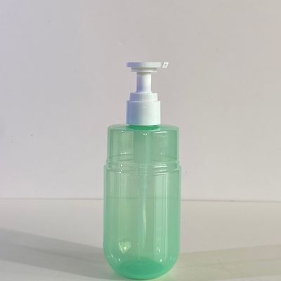 300ml 용량 투명 녹색 PET 펌프 디스펜서 병 (맞춤형 로고 포함) - 화장품 로션용