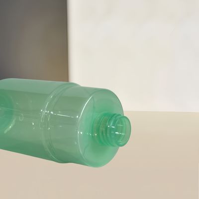 300ml 용량 투명 녹색 PET 펌프 디스펜서 병 (맞춤형 로고 포함) - 화장품 로션용
