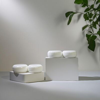 크림 로션 제품용 20ml 40ml 플라스틱 납작한 원형 화장품 크림 용기