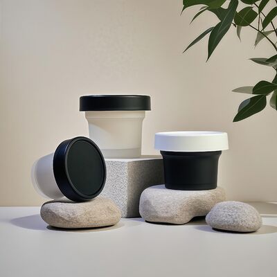 식품 등급 50-120ml 플라스틱 PP 병, 화장품 크림, 바디 로션, 스낵, 사탕, 쿠키, 젤리, 우유 보관용 PET 베이스 재질