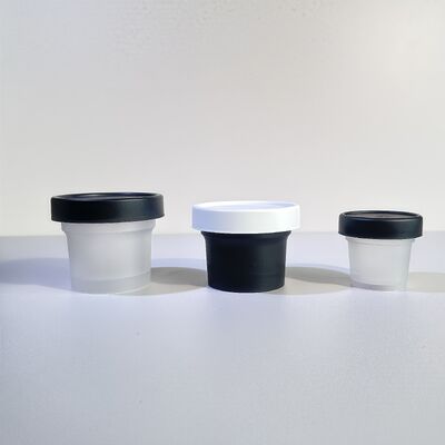 식품 등급 50-120ml 플라스틱 PP 병, 화장품 크림, 바디 로션, 스낵, 사탕, 쿠키, 젤리, 우유 보관용 PET 베이스 재질