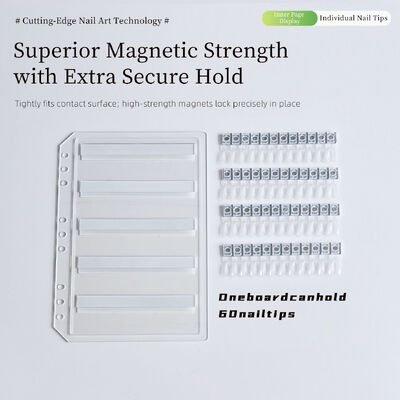 탈부착 가능한 아크릴 자석 네일 아트 디스플레이 보드 (120/180/240 색상 그라데이션 컬러북 플라스틱 도구 네일 젤 팁용)