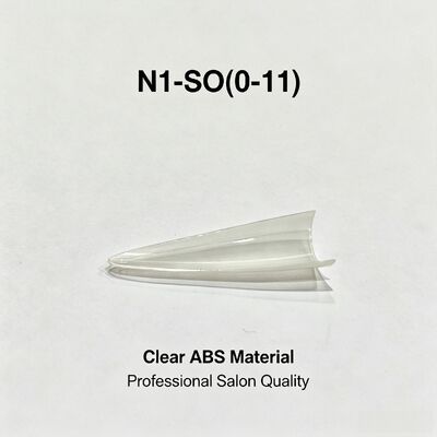 살롱 네일 연장 DIY 네일 아트 및 대량 공급용 투명 풀 커버 ABS 인조 손톱 프레스 온 네일 팁 세트