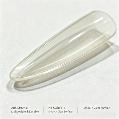 살롱 네일 연장 DIY 네일 아트 및 대량 공급용 투명 풀 커버 ABS 인조 손톱 프레스 온 네일 팁 세트
