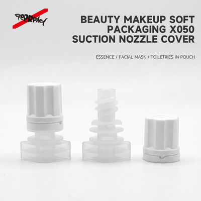 5mm X050 매화꽃 주둥이 캡 누수 방지 산업용 식품 등급 PE 노즐 커버 (화장품 액체 리필 파우치 포장용)