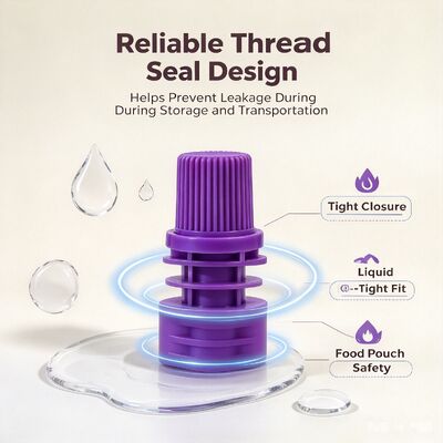 8.6mm 내면 디아 PE 플라스틱 나사 모자 휴대 및 내구성 스푸트 뚜??