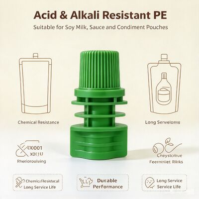 8.6mm 내면 디아 PE 플라스틱 나사 모자 휴대 및 내구성 스푸트 뚜??