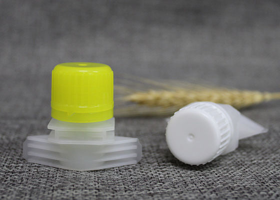 안전 반지를 가진 액체 주머니를 위한 주문품 16mm 플라스틱 주둥이 모자