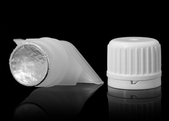 16mm 보호 쉬운 Peelable 알루미늄 호일 물개 강선을 가진 플라스틱 주둥이 모자 분사구